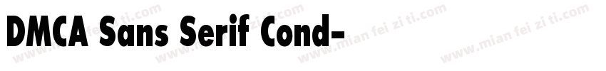 DMCA Sans Serif Cond字体转换
